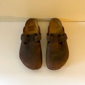 Birkenstock Boston Clog, Brown Leather